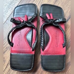Cole Haan Women's Sandals in Black and Red